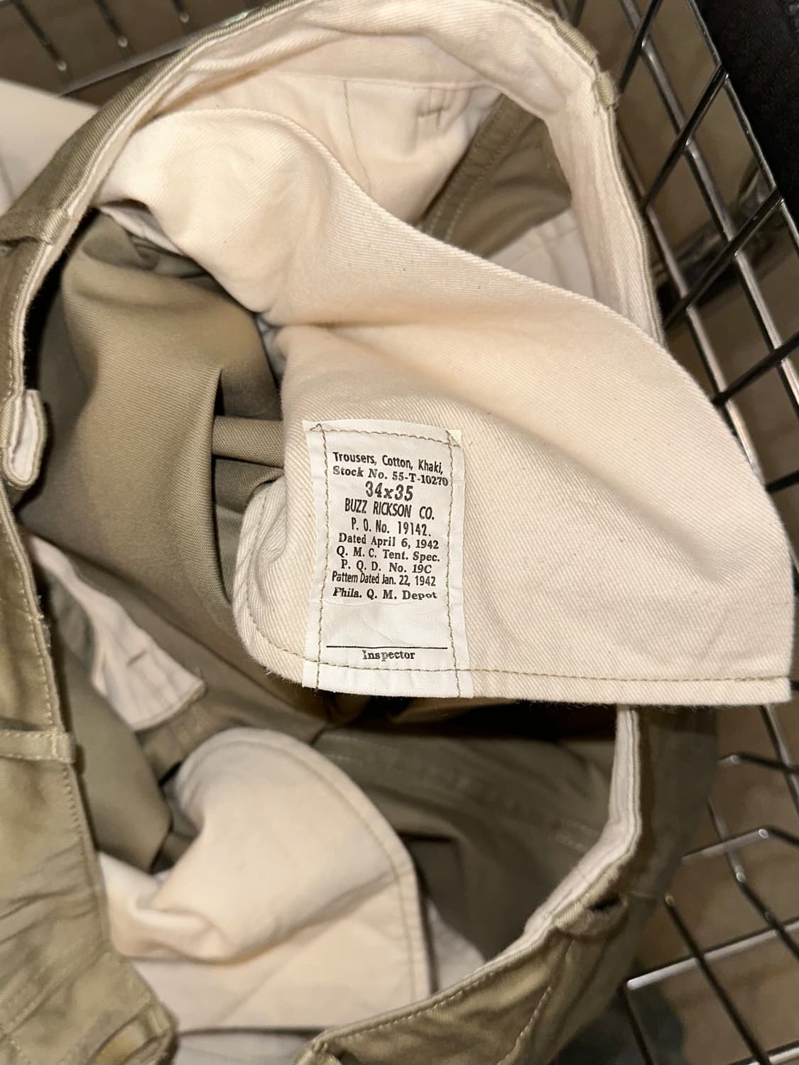Buzz Rickson’s Early Military Chinos  상품이미지10