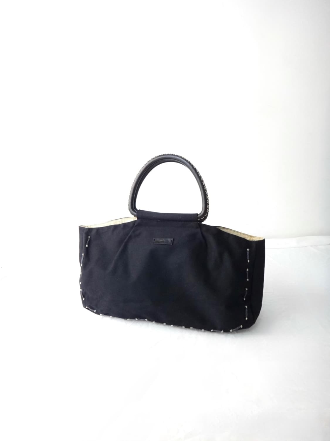 AGNES B stitch hobo bag / black 상품이미지1
