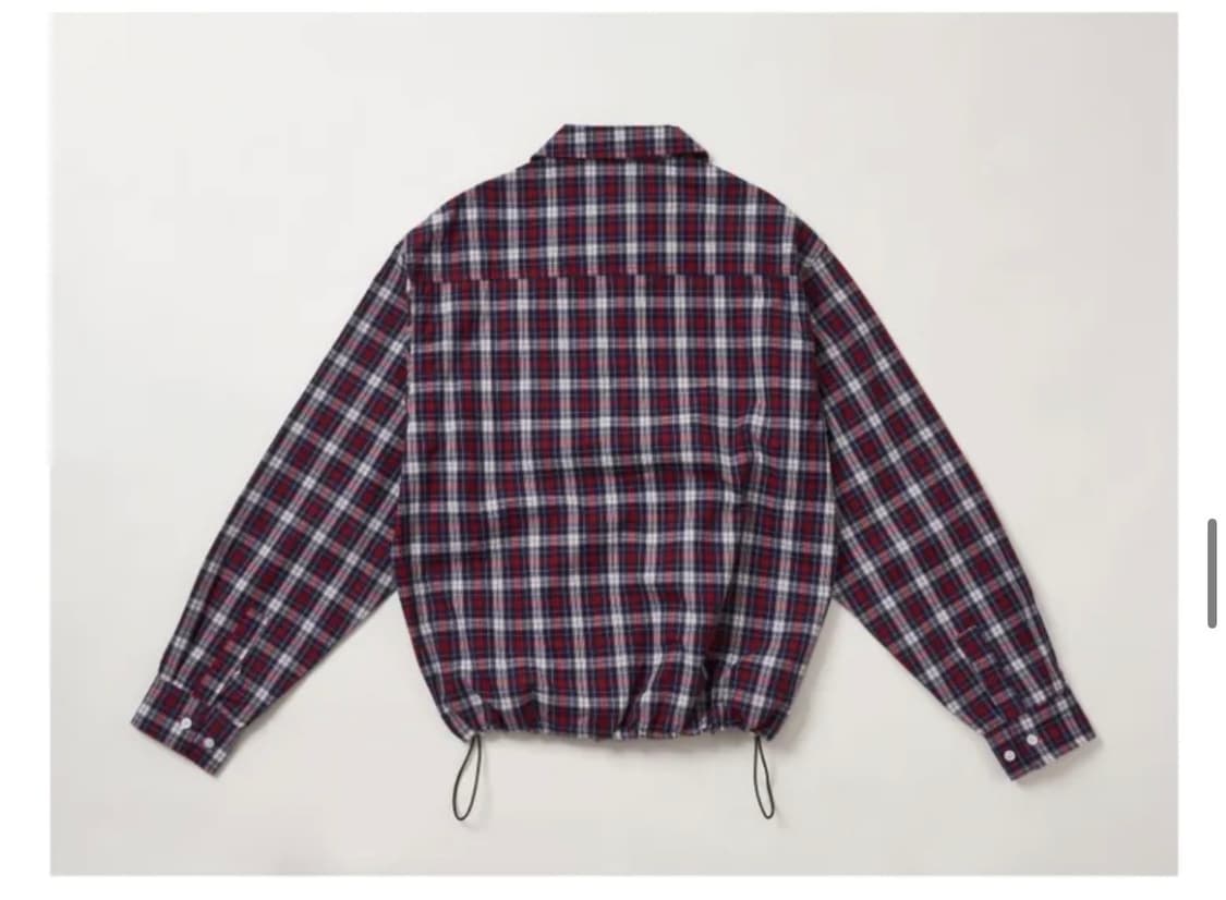 STRING CHECK SHIRT, RED 상품이미지2