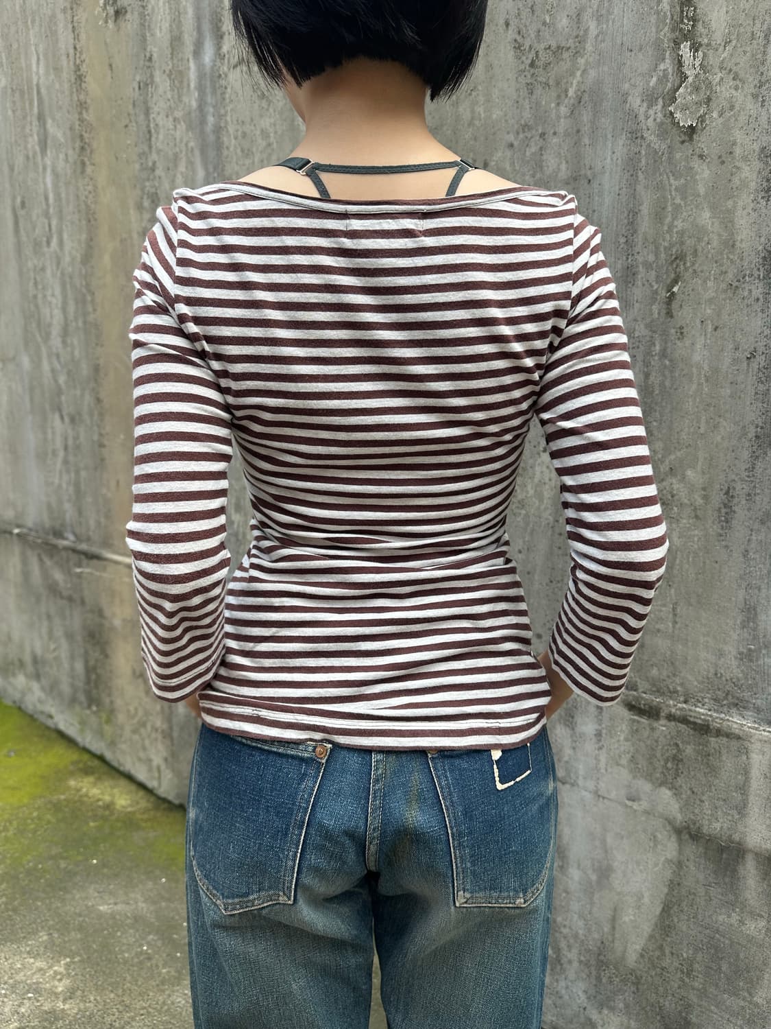 Stussy Girl line stripe 3-quarter sleeve 상품이미지7