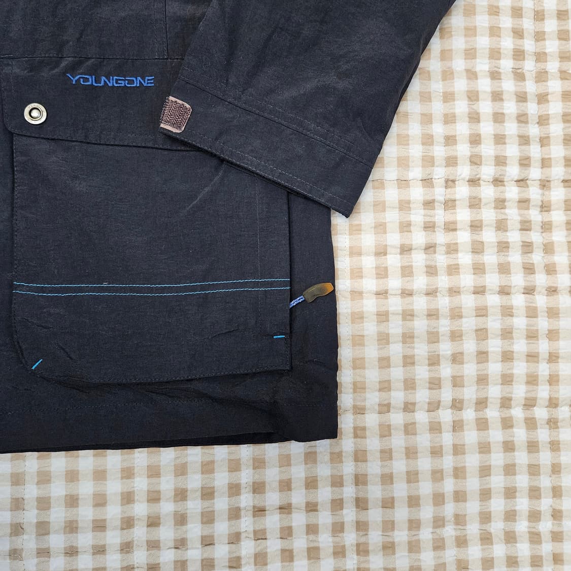 영원 오버핏 바람막이 자켓 남자100~105 상품이미지4