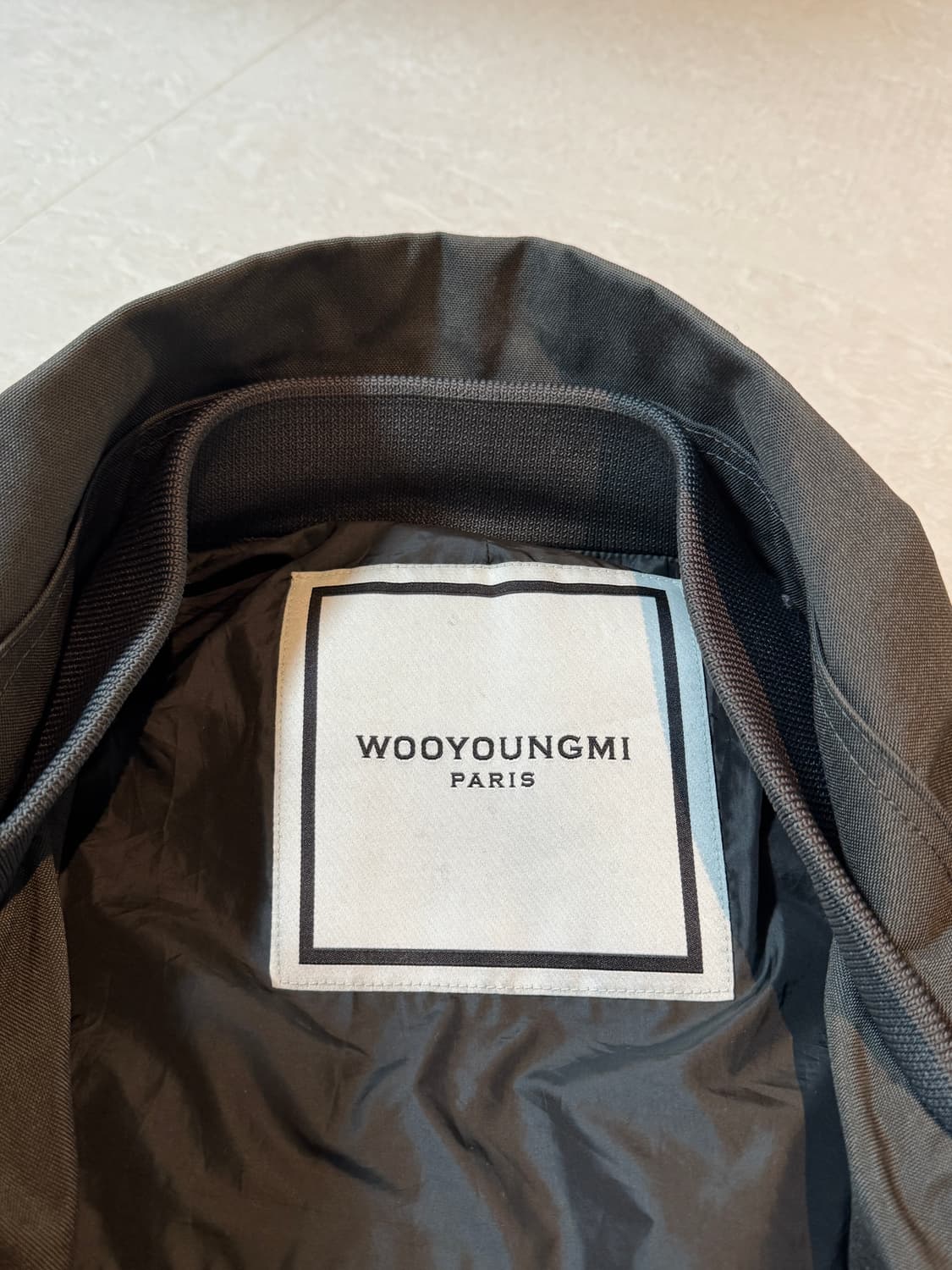 우영미 22FW 코듀라 오버핏 점퍼 (그레이, 50 / 105-110) 상품이미지2