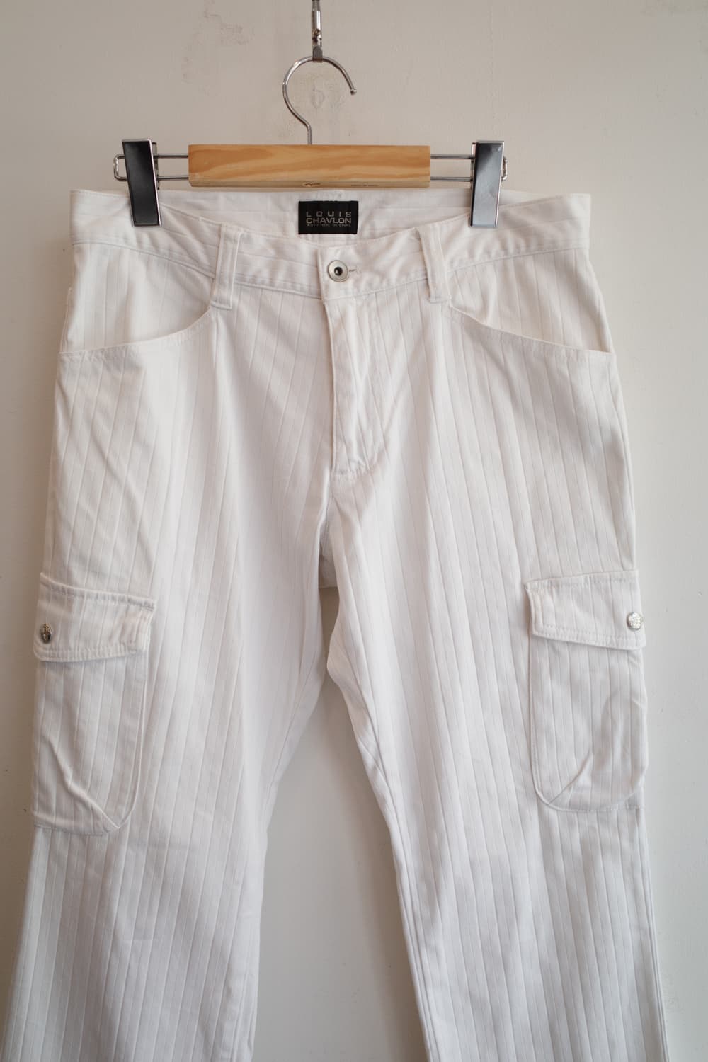 LOUIS CHAVLON 스트라이프 패턴 카고팬츠 (31인치) 상품이미지2