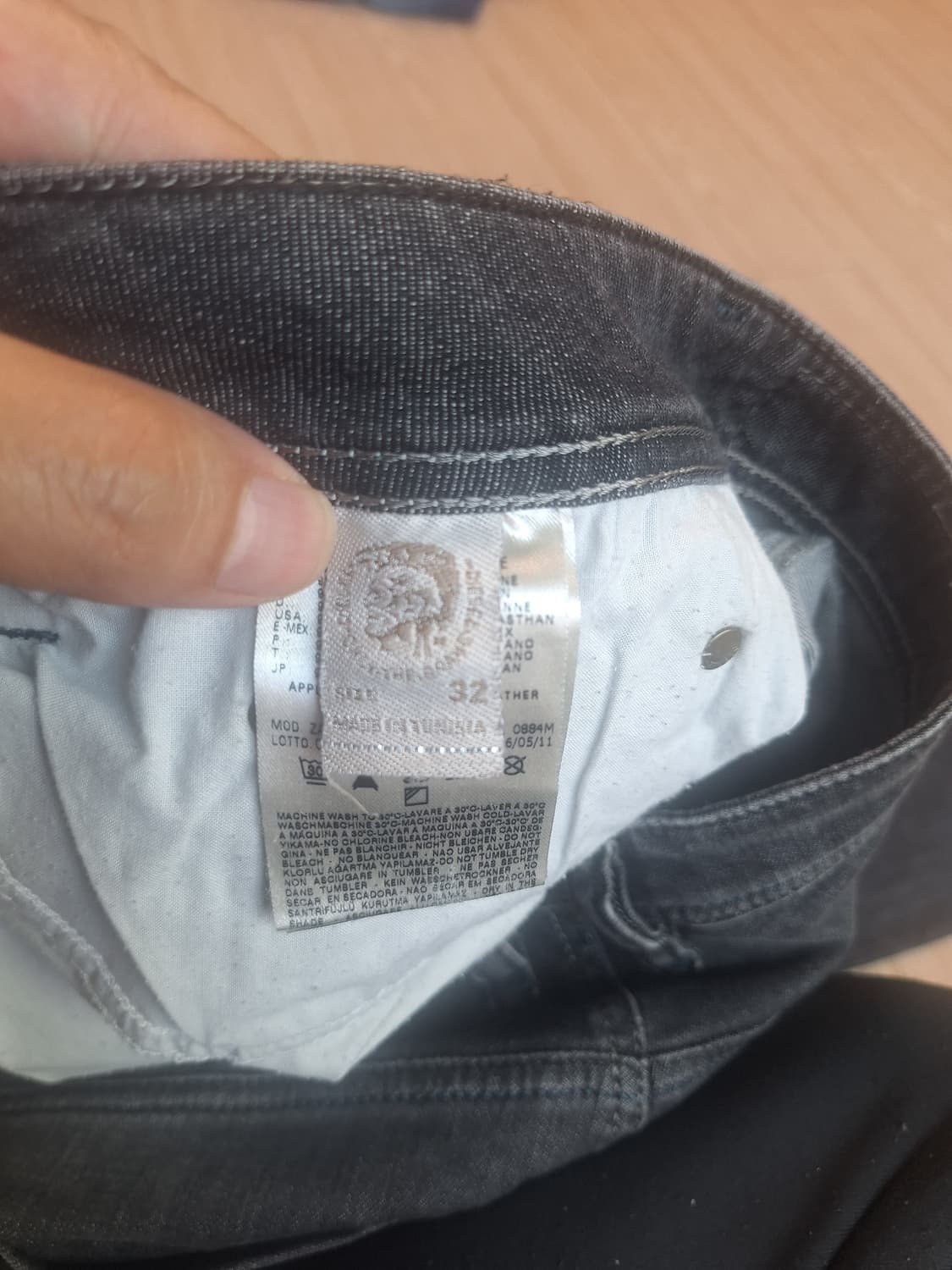 디젤 ZATHAN 블랙 워싱 청바지 W32 L32 상품이미지7