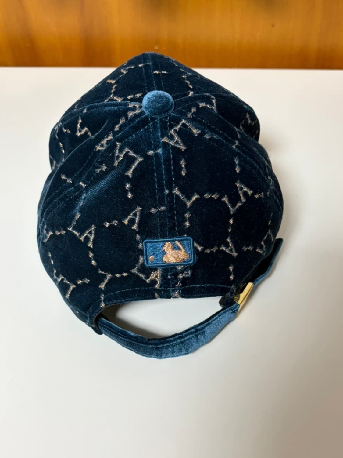 Mlb 다이아 모노그램 벨벳 볼캡  상품이미지4