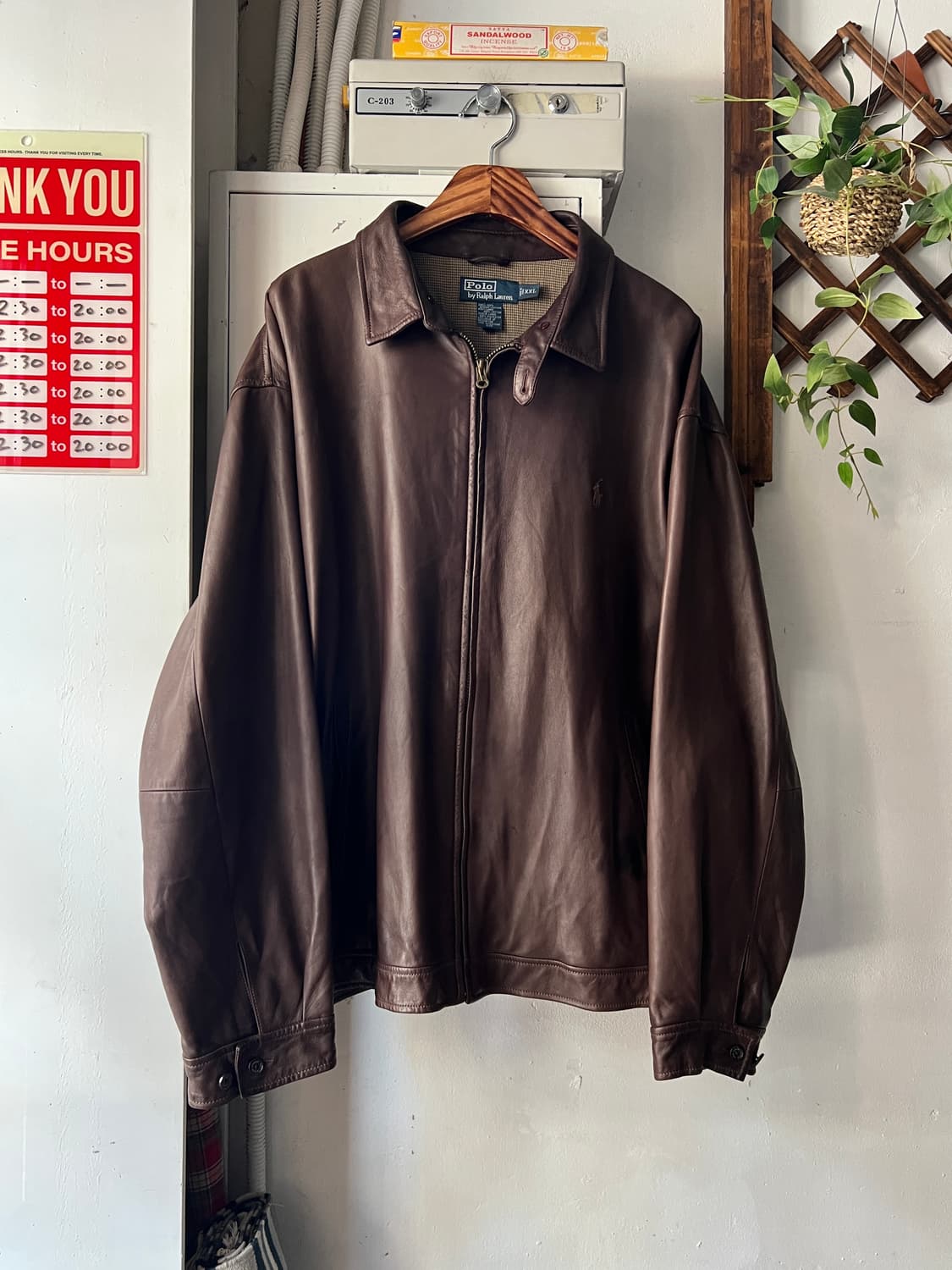 [2XL]폴로 랄프로렌 맥스웰 램스킨 레더자켓 상품이미지1