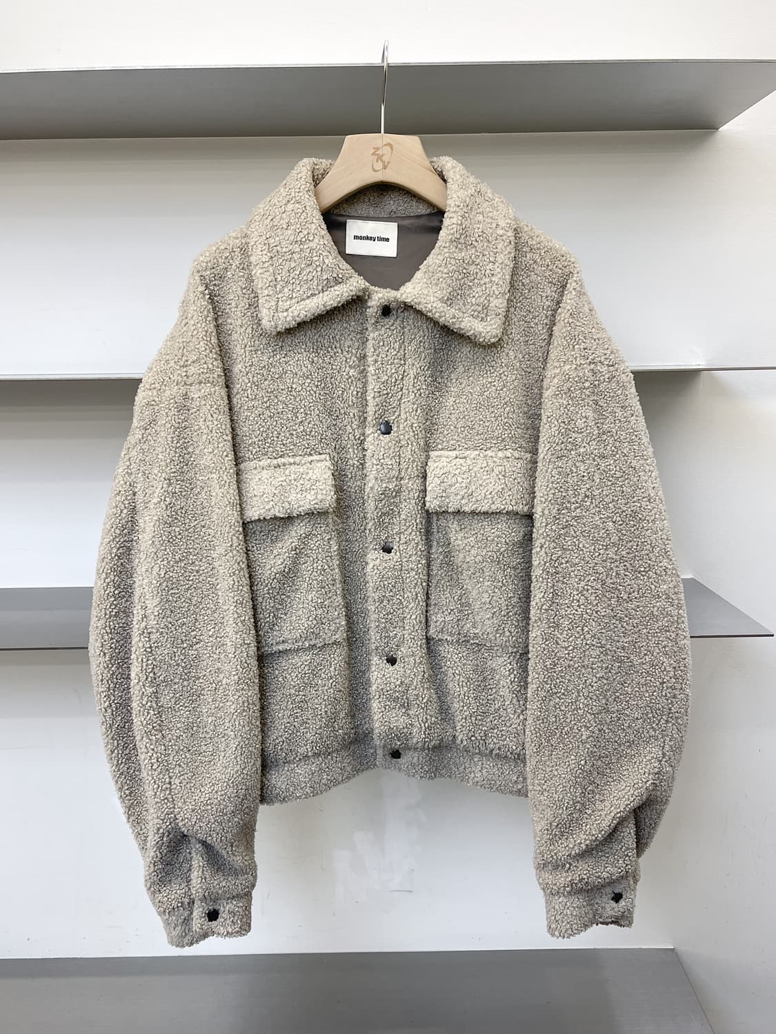 몽키타임 보아 크롭 트러커 자켓 상품이미지1