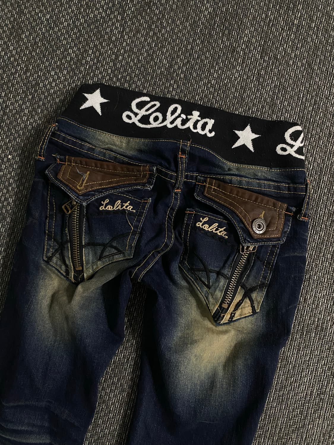[LoLITA JEANS] 2000s Kitsch slim Fit Pan 상품이미지5