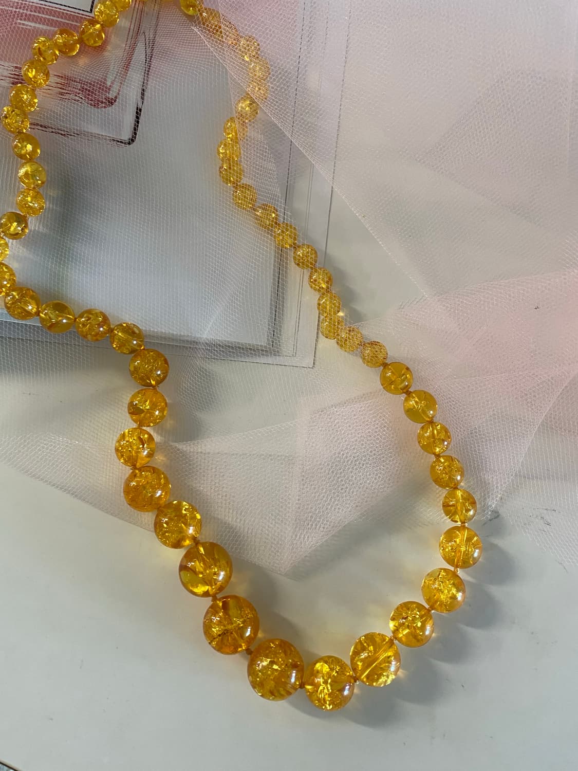 엠버 앰버 호박 구슬 목걸이 상품이미지2