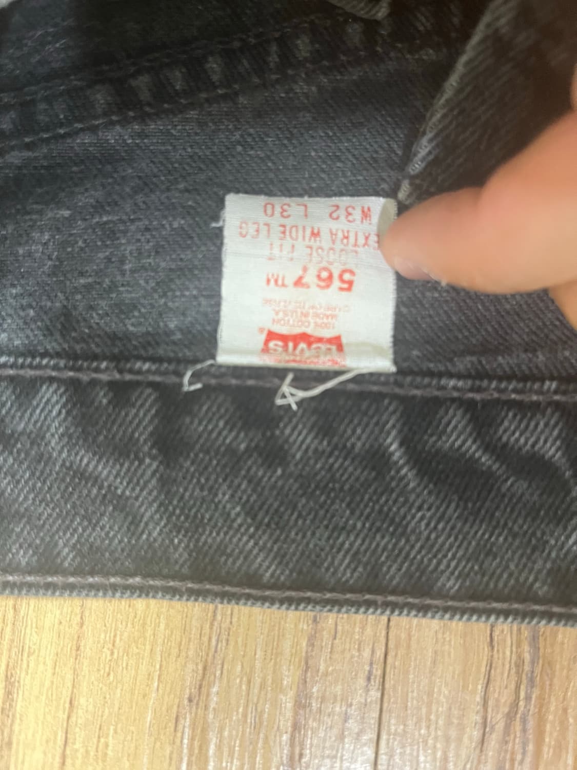 90s 567 Levi’s black pants 32 30 상품이미지2
