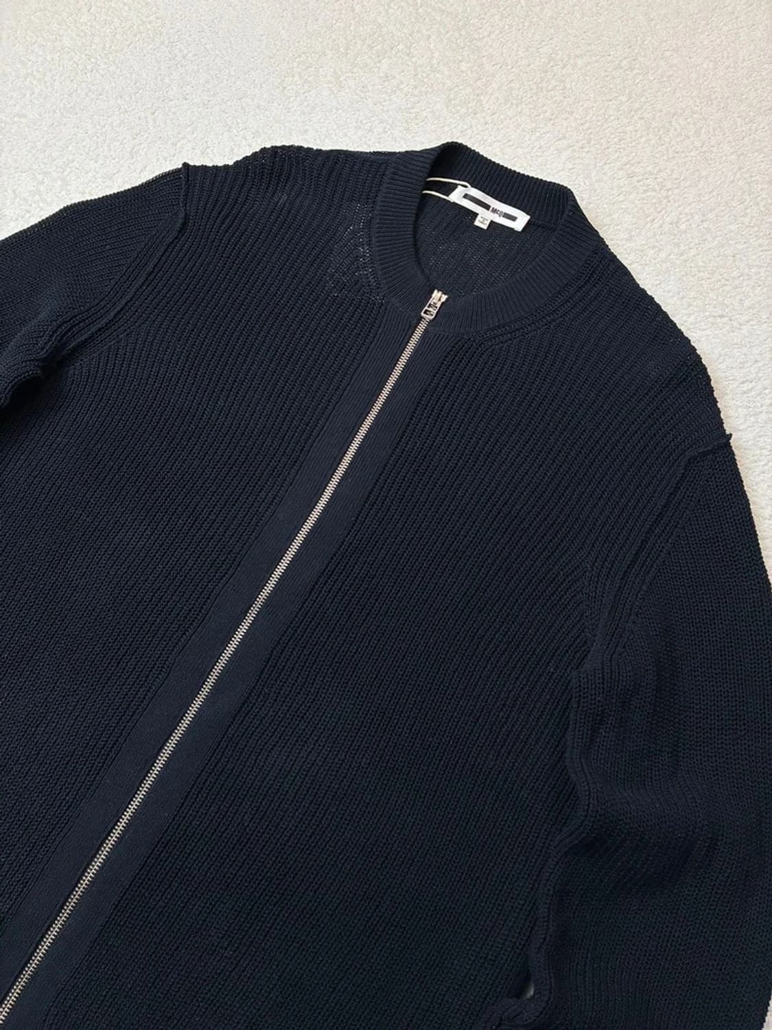 알렉산더맥퀸 사이드트임 코튼 니트 집업 PN6092 상품이미지2