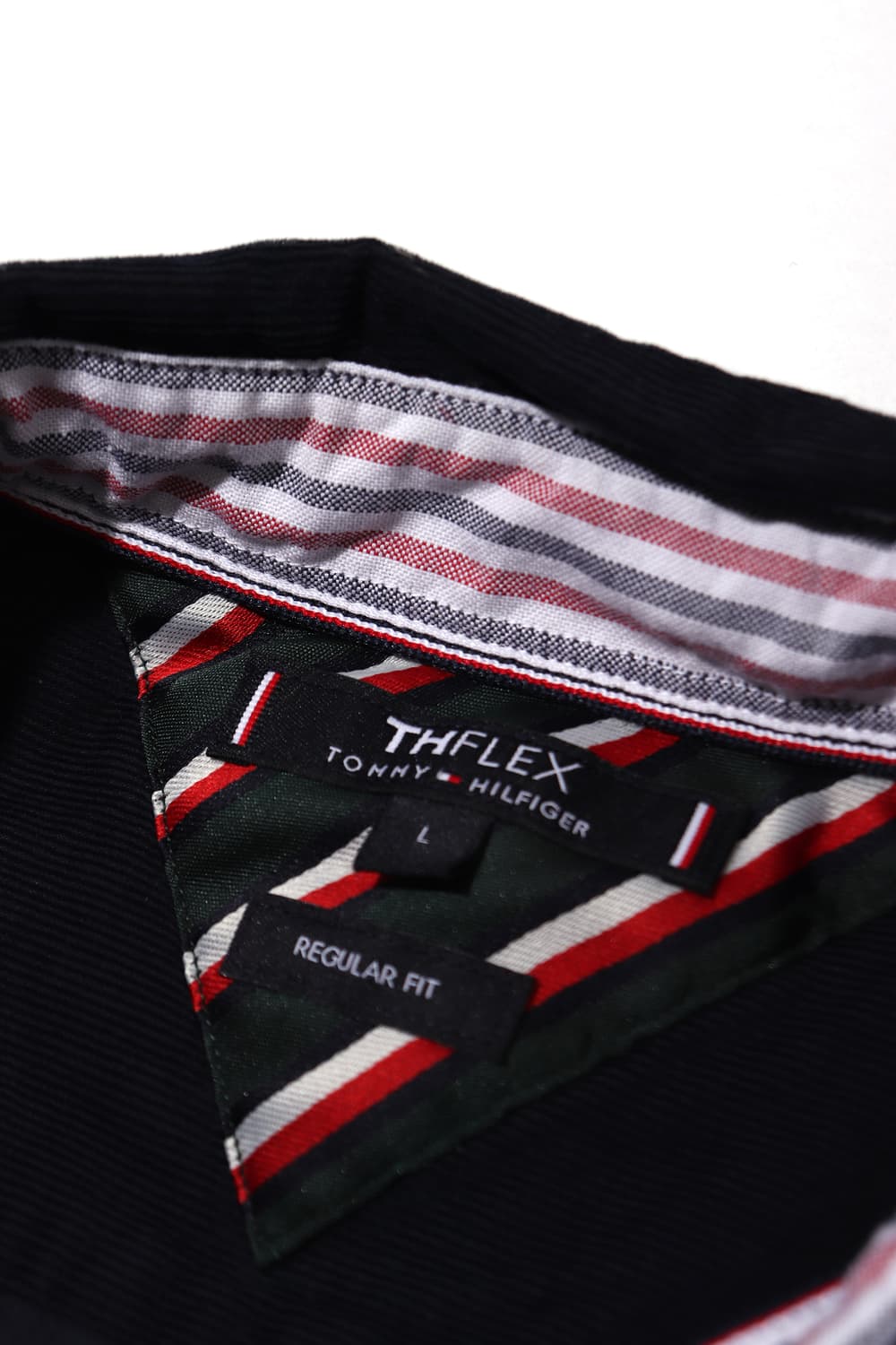 TOMMY HILFIGER 다크네이비 코듀로이 셔츠 size M 상품이미지3