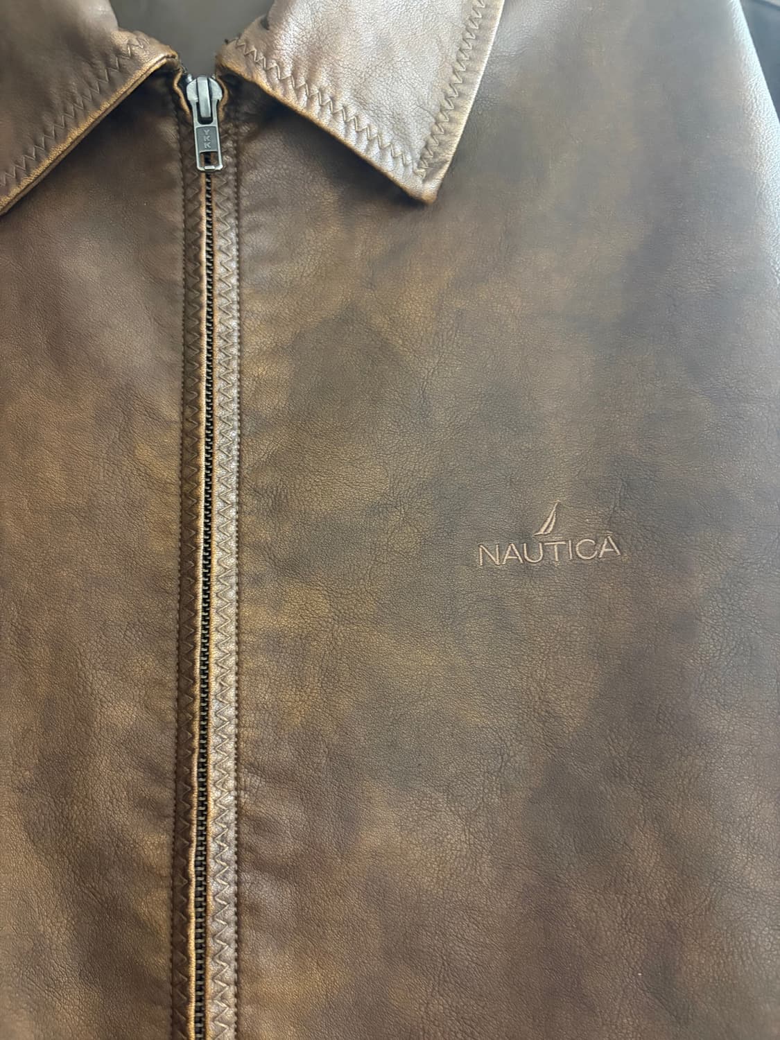 노티카 재팬 페이드 레더 브라운 블루종 자켓 m사이즈 상품이미지5