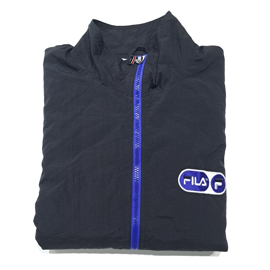 CK127 L 휠라 90s 마카오판 올드스쿨 블랙블루 자켓 상품이미지7