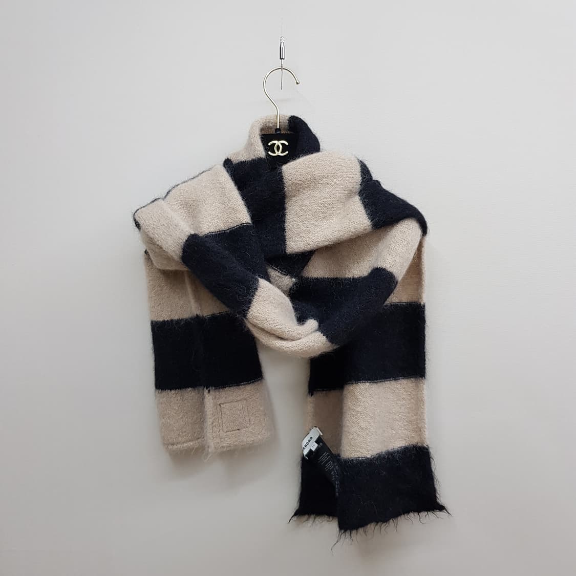 산드로 스트라이프 울 블렌드 머플러 상품이미지4