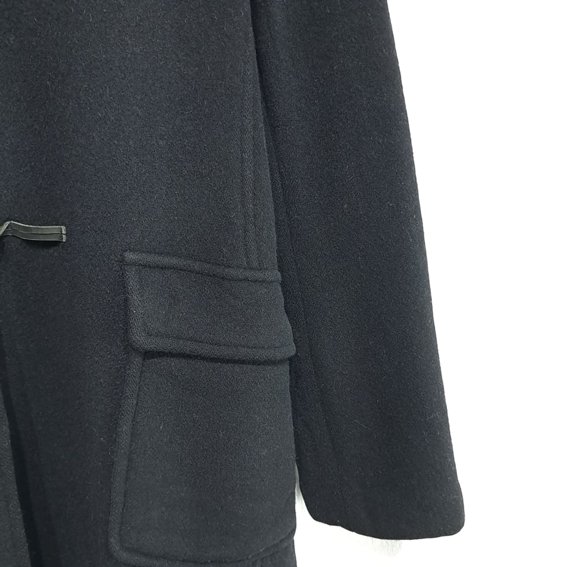 CL287 XL 버버리 00s 영국판 울 토글 블랙 코트 상품이미지9