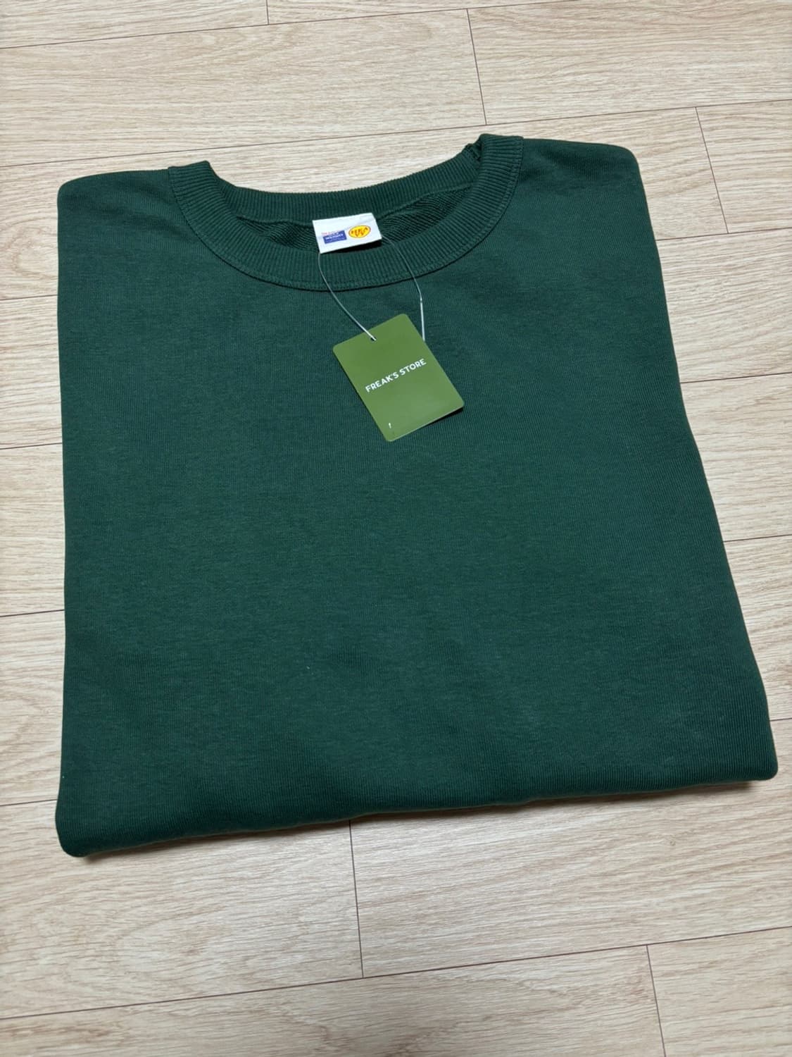 프릭스스토어 13온즈 헤비웨이트 스웻셔츠 빈티지 그린 L 상품이미지5