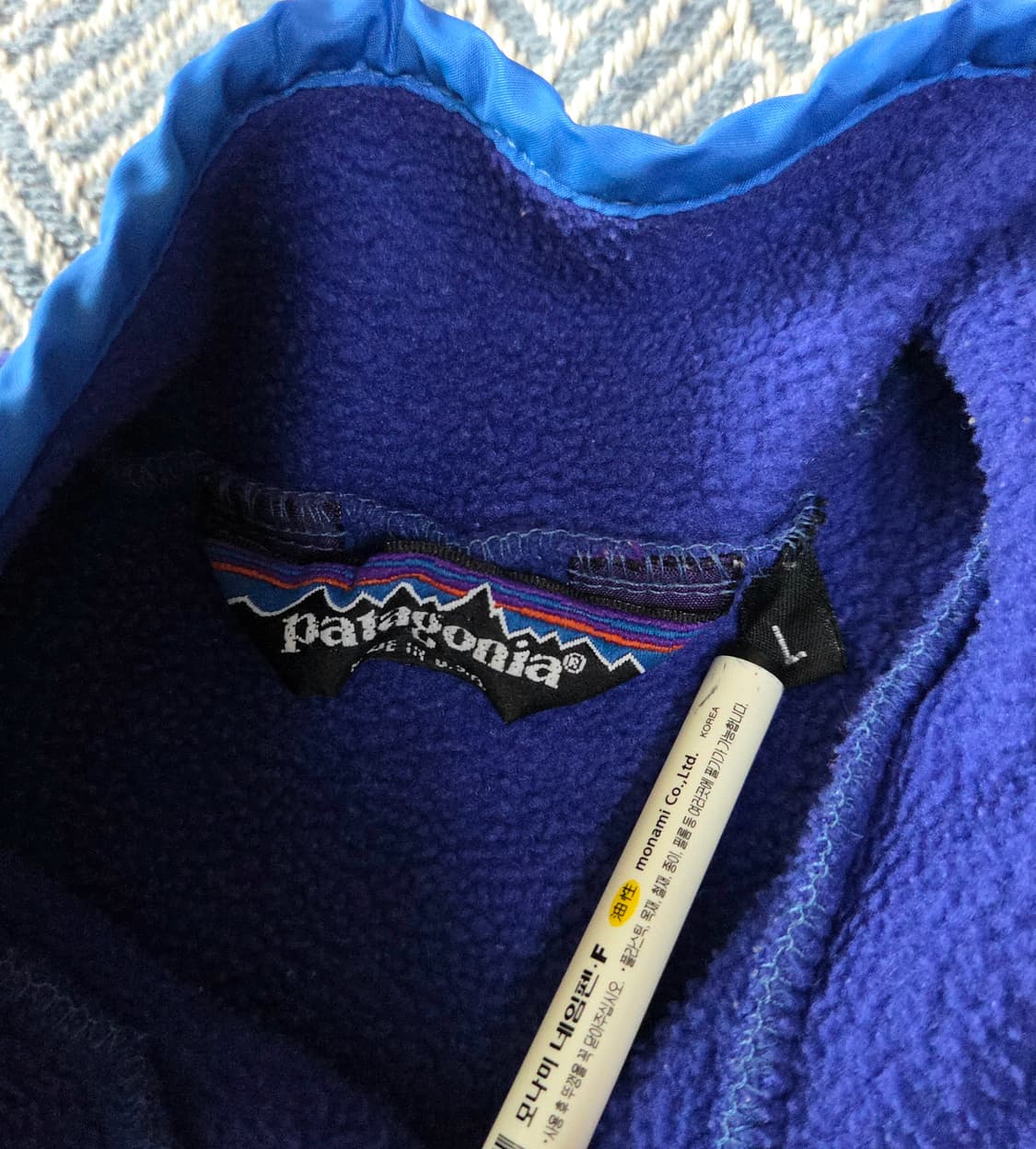(55~66,M)파타고니아 W 블루 신칠라 플리스 자켓 L 상품이미지3