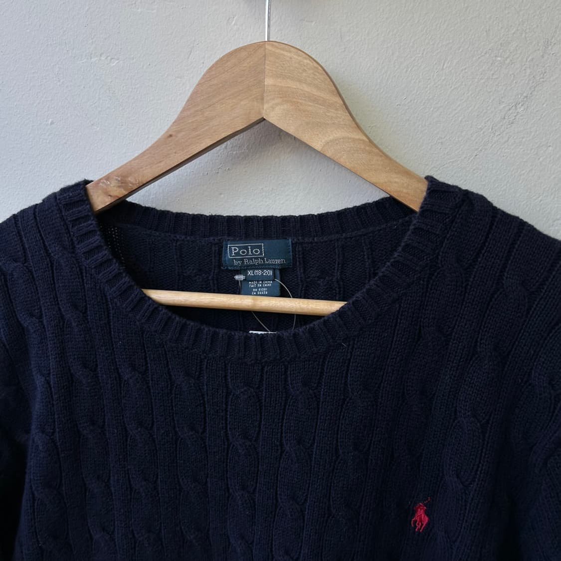 16077 - 폴로 랄프로렌 네이비 케이블 니트 상품이미지3