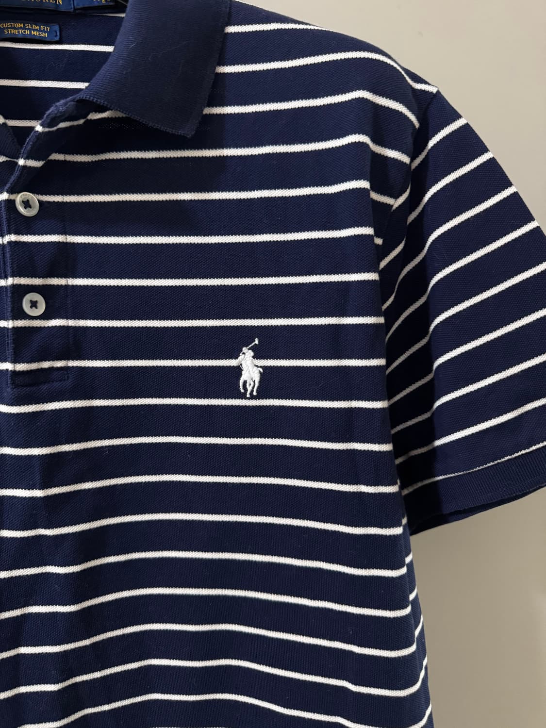 폴로 랄프로렌 스트라이프 PK 카라 반팔티  상품이미지2