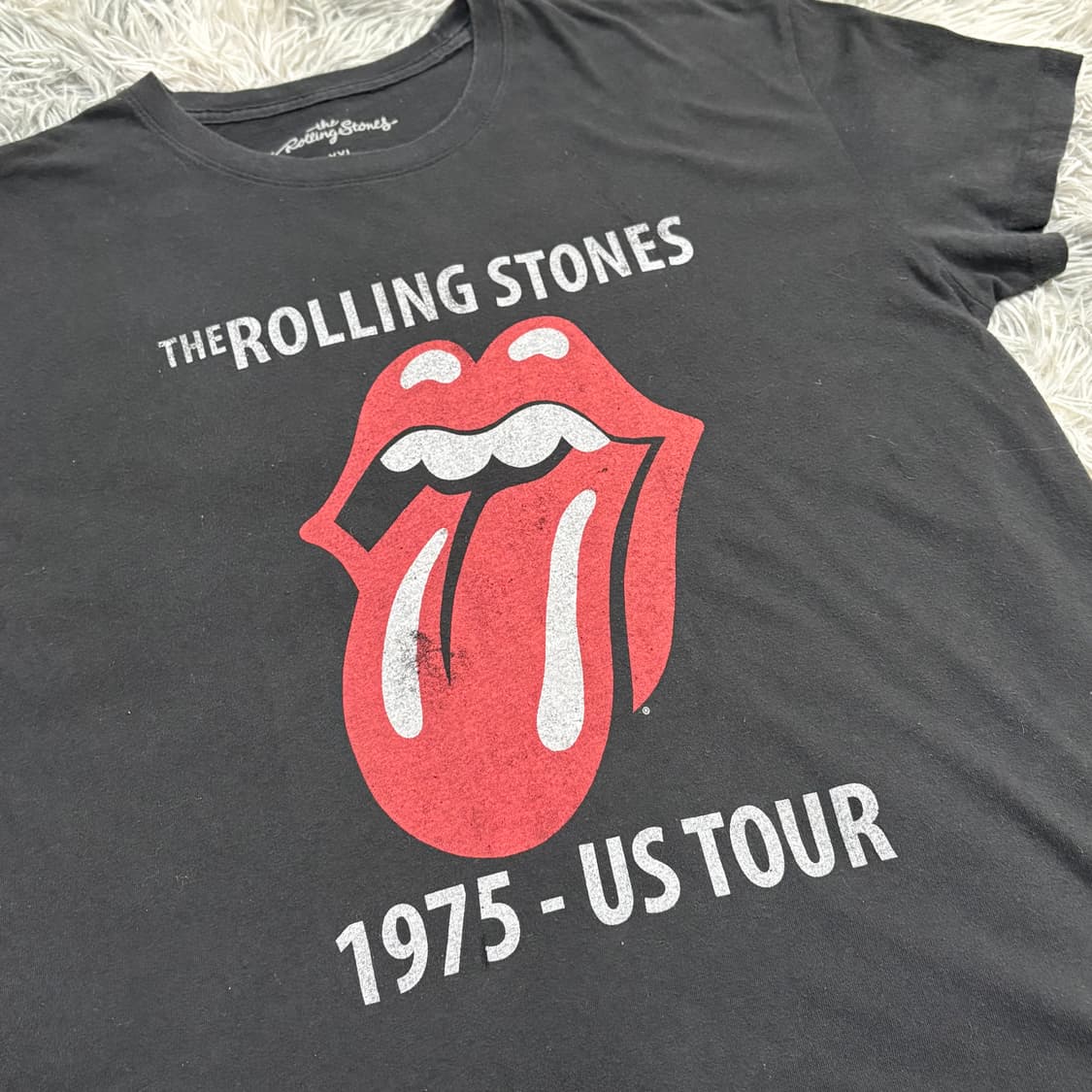 롤링스톤즈 1975 US Tour 티셔츠 faded 상품이미지2