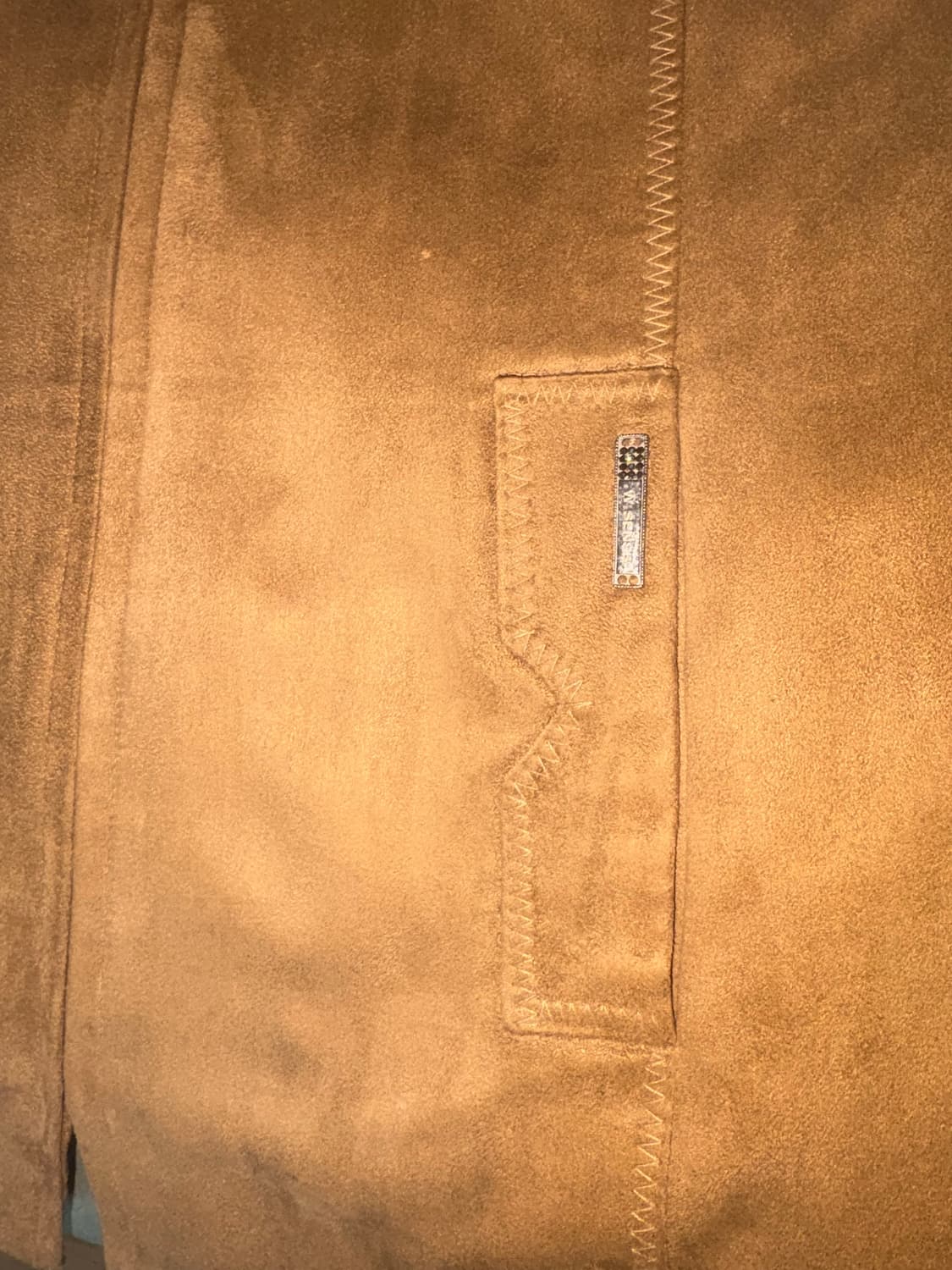 브라운 스웨이드 & 니트 자켓 상품이미지4