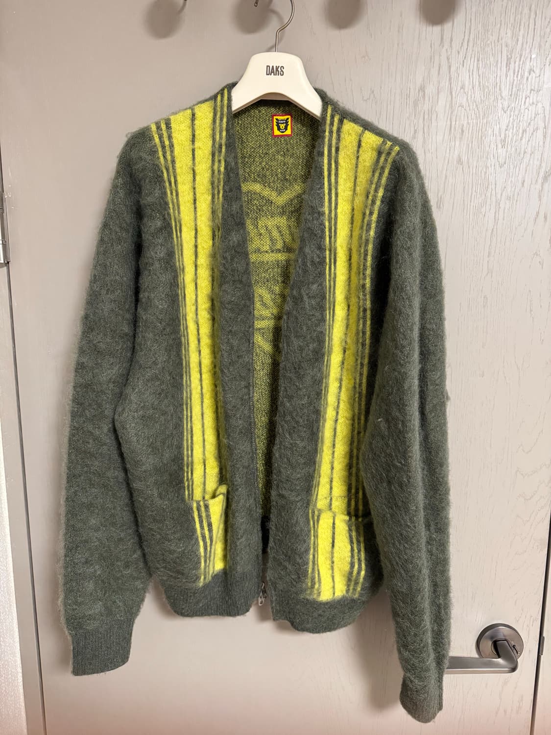 휴먼 메이드 모헤어 집업 가디건 그린 XL 상품이미지3