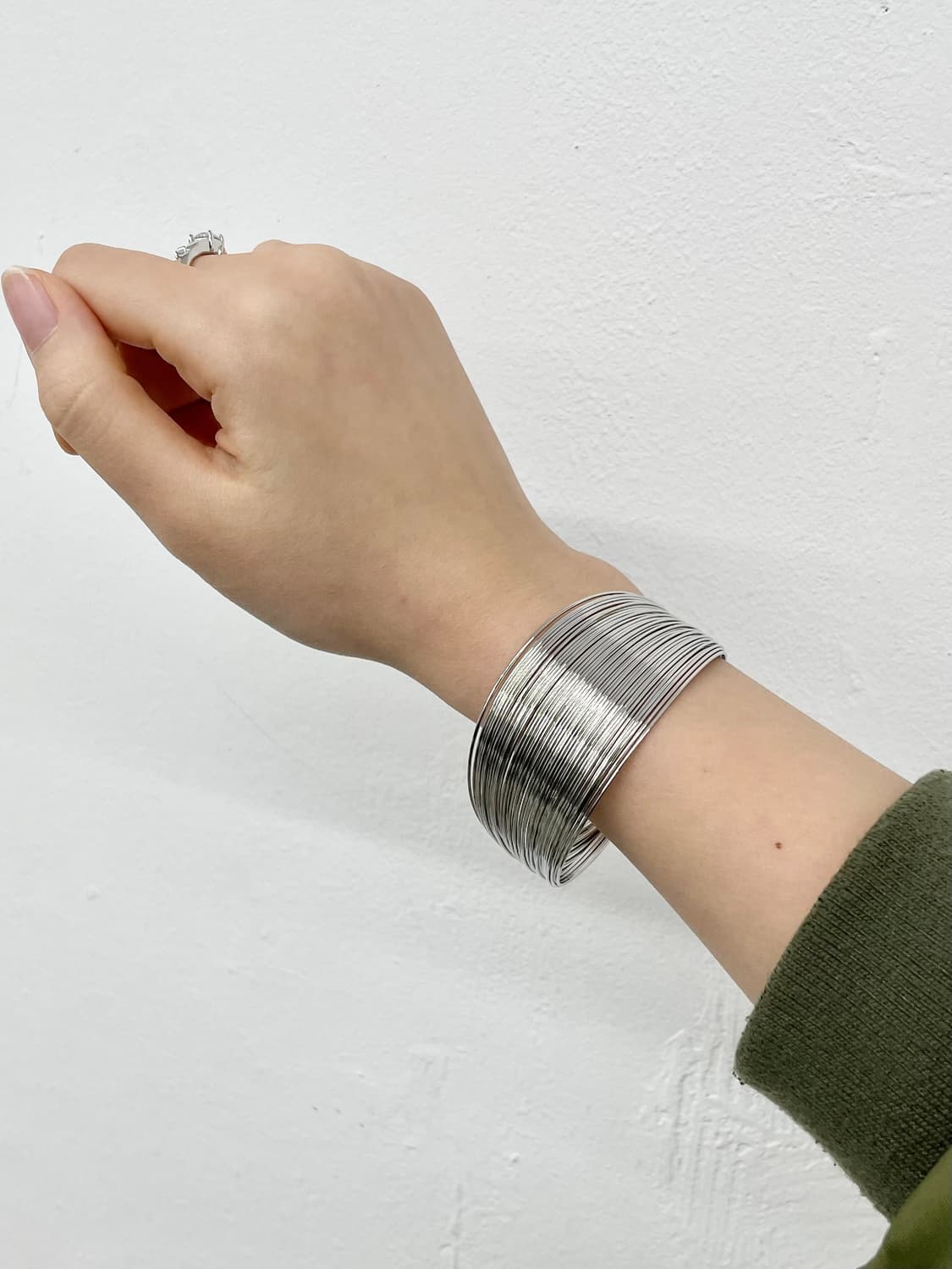 실버 레이어드 뱅글 팔찌 상품이미지1
