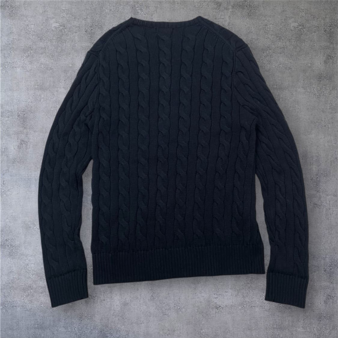 폴로 랄프로렌 딥네이비 케이블 코튼 니트 상품이미지5