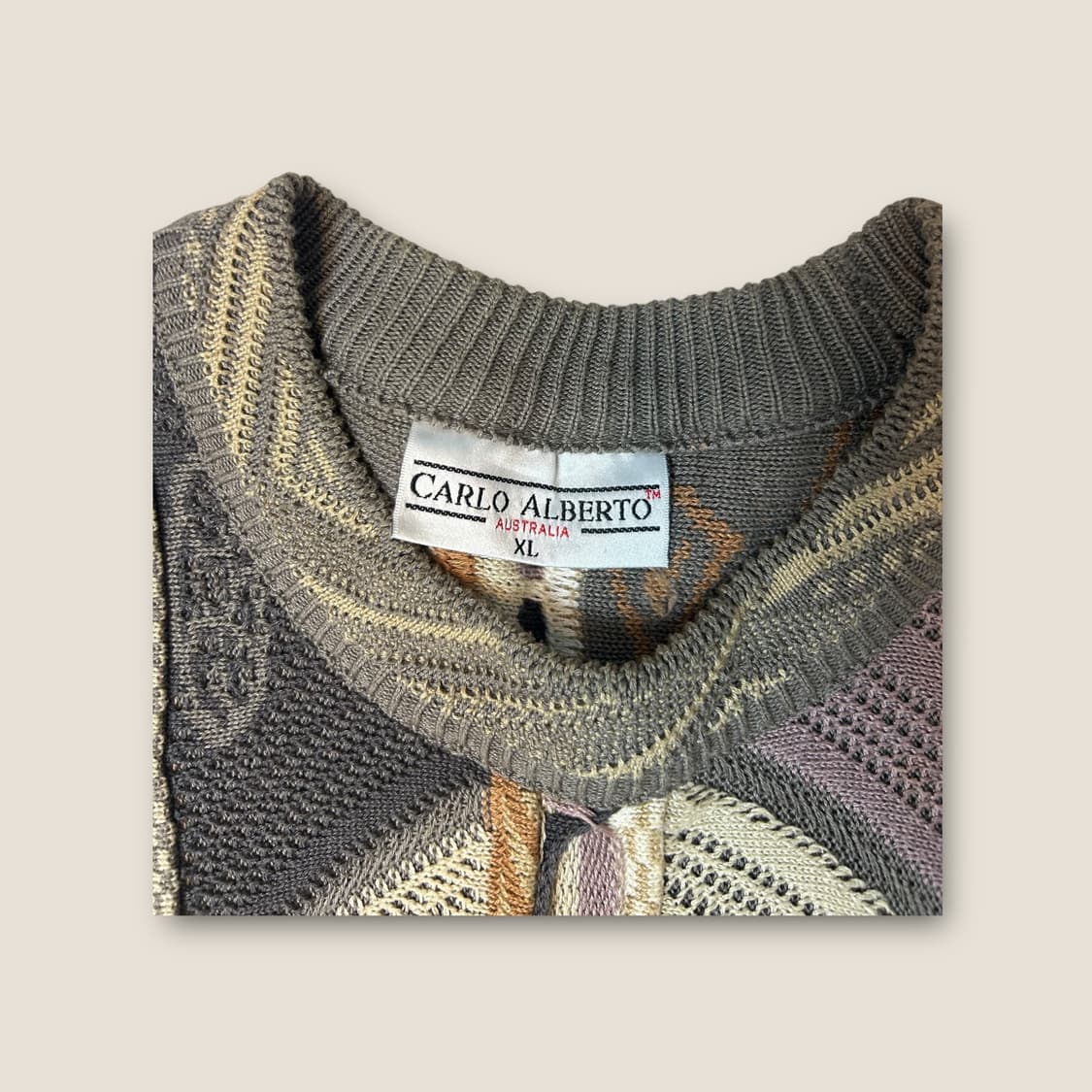 T057 90s 오스트레일리아 케이블 니트 상품이미지2