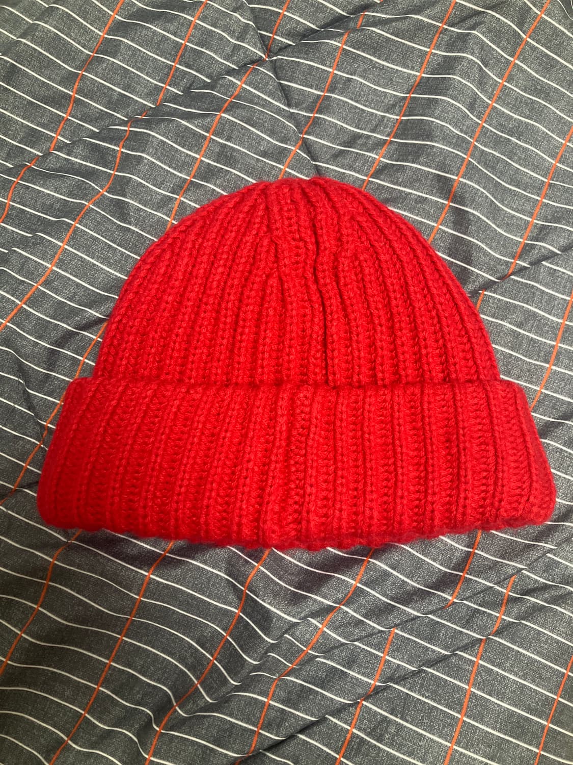 슈프림 클래식로고 비니 레드-23FW 상품이미지2