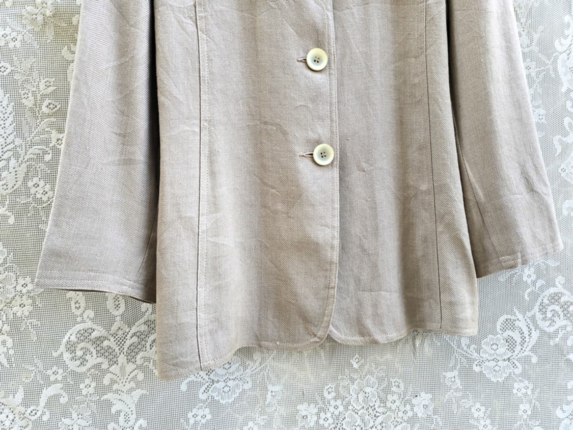 90s 아르마니 진스 리넨 자켓 (made in italy) 상품이미지3