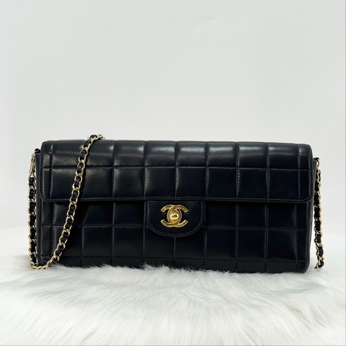 [감정완료] 샤넬 초코바 바게트 체인 숄더백 블랙 상품이미지6
