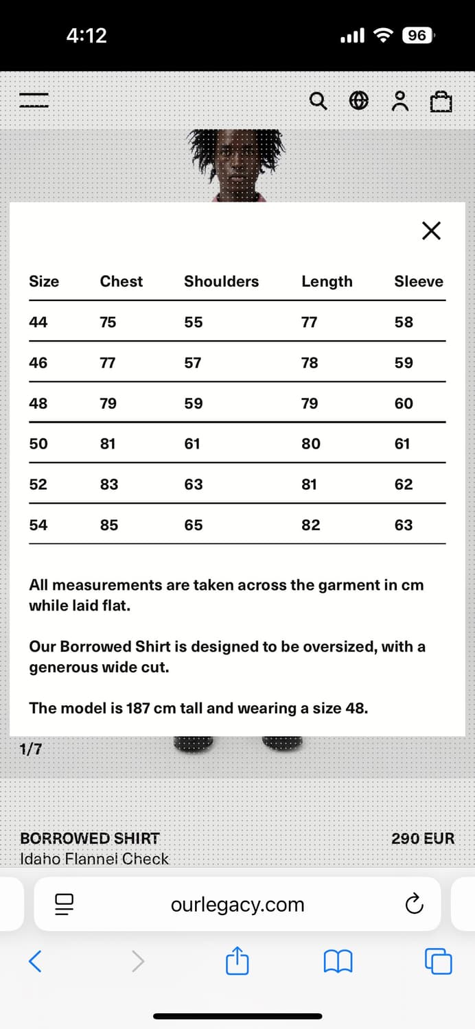 아워레가시 버로우드 셔츠 46 상품이미지3