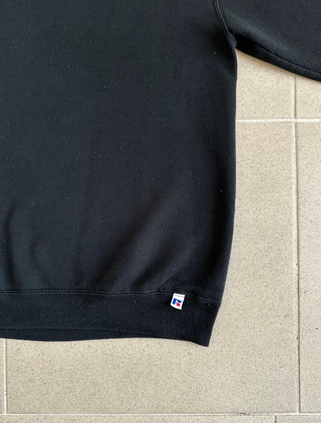 90s 빈티지 러셀 스웻셔츠 블랙 L USA 상품이미지3