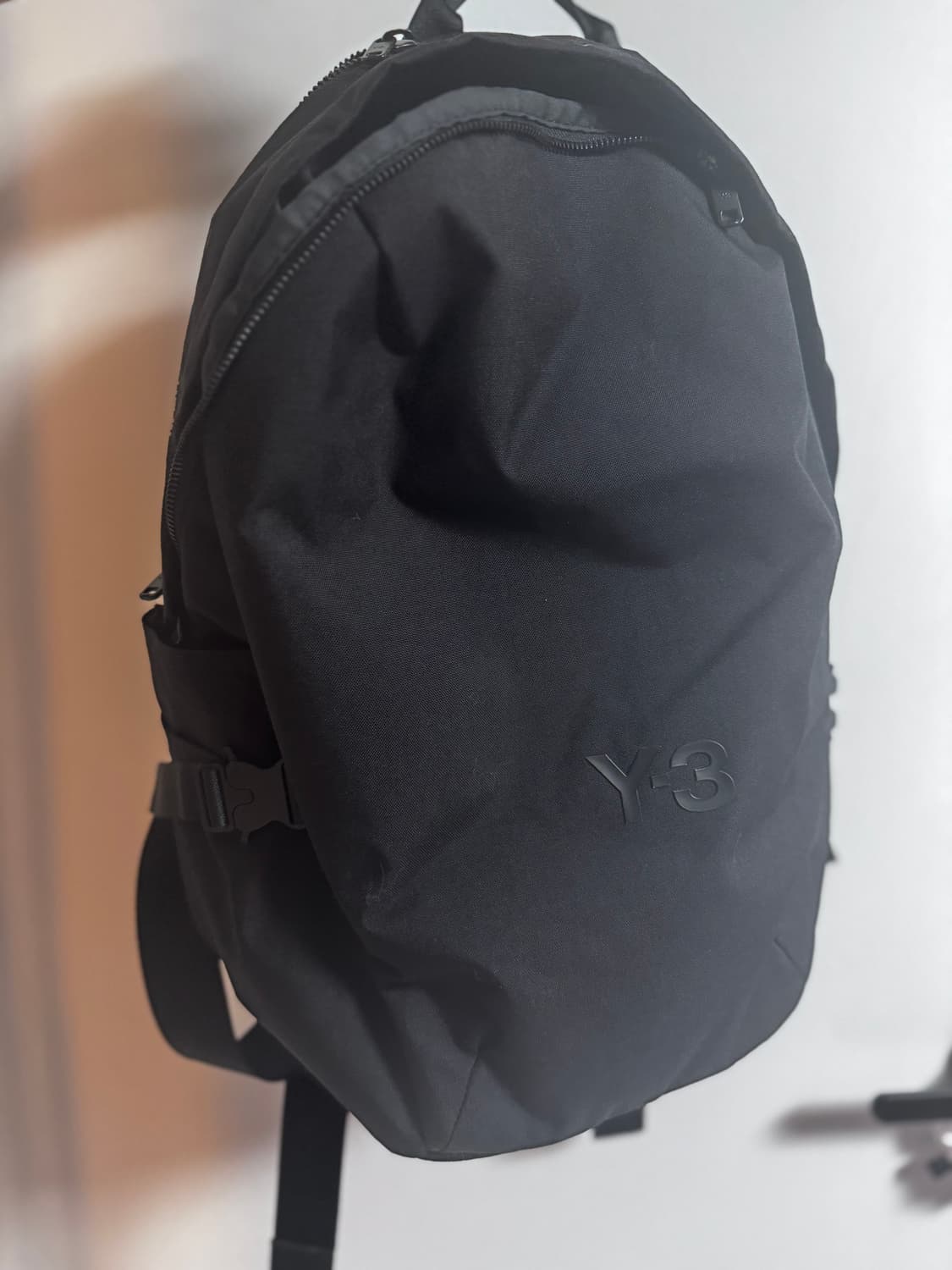 Y-3 로고 나일론 지퍼 백팩 JW6215 BLACK 상품이미지1