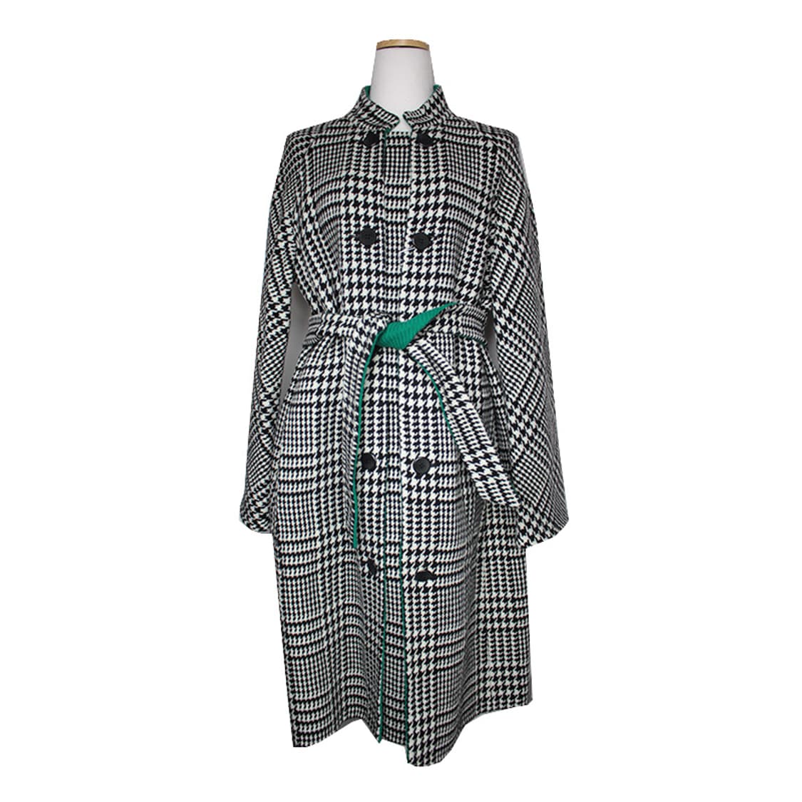 막스마라 하운드투스 체크 벨티드 핸드메이드 롱코트 55 상품이미지1