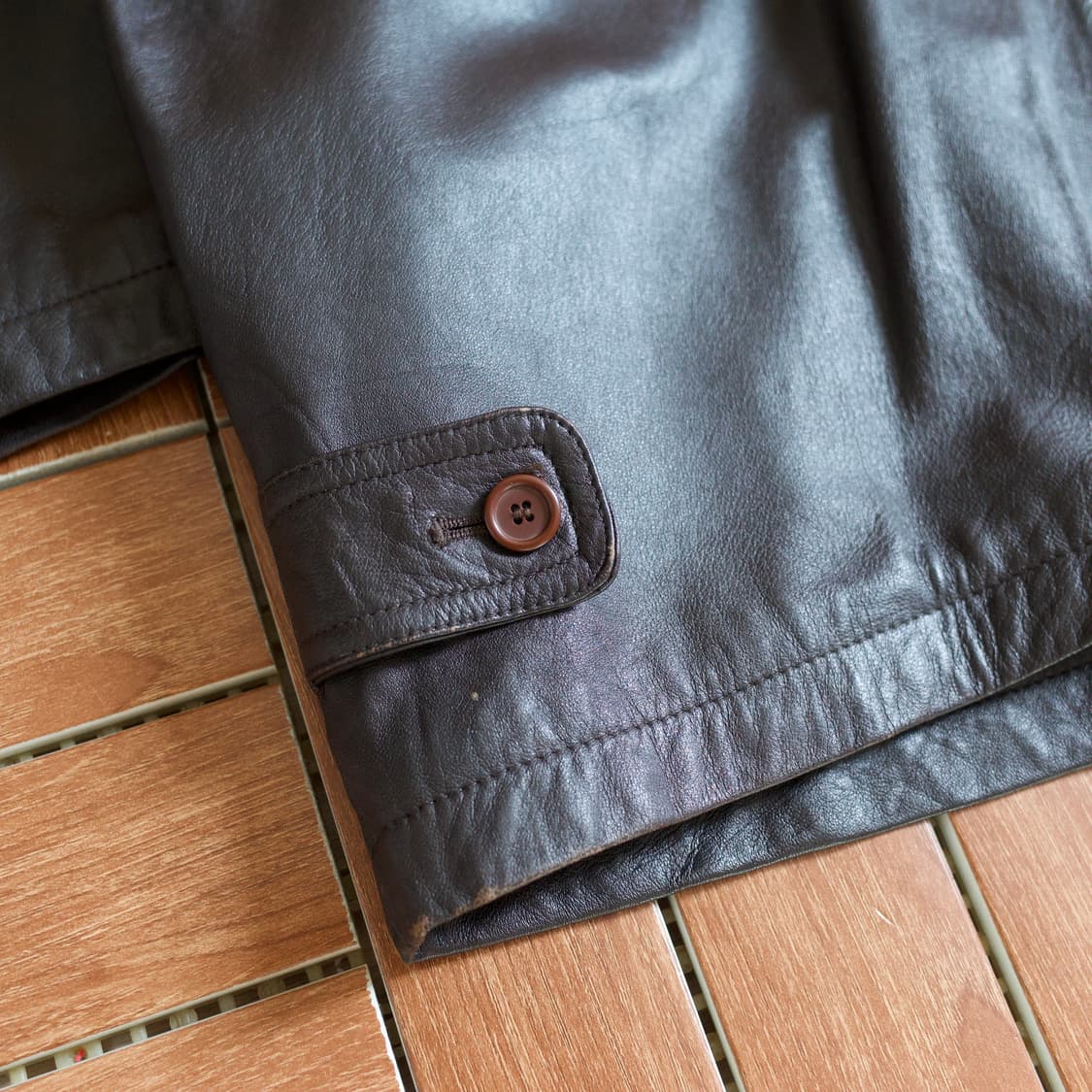 90’s Cross wood sheep-skin car coat 상품이미지6