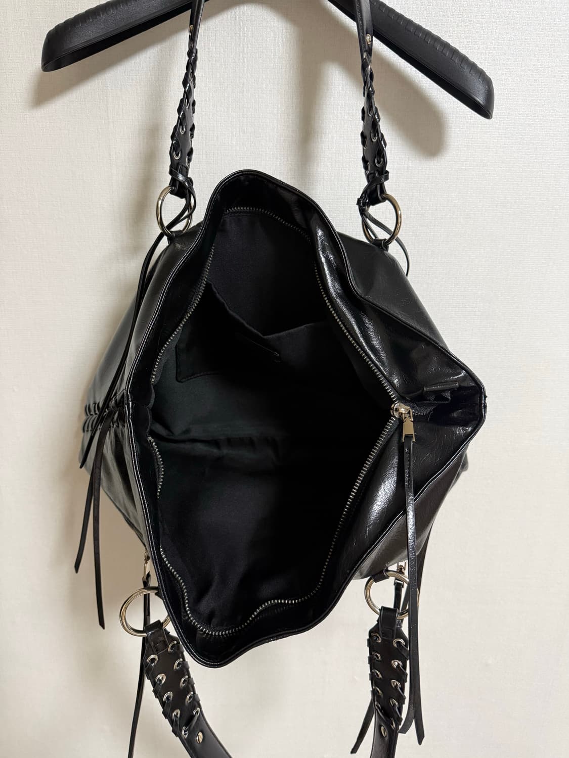 ZARA Vintage Leather Tote Bag 상품이미지5