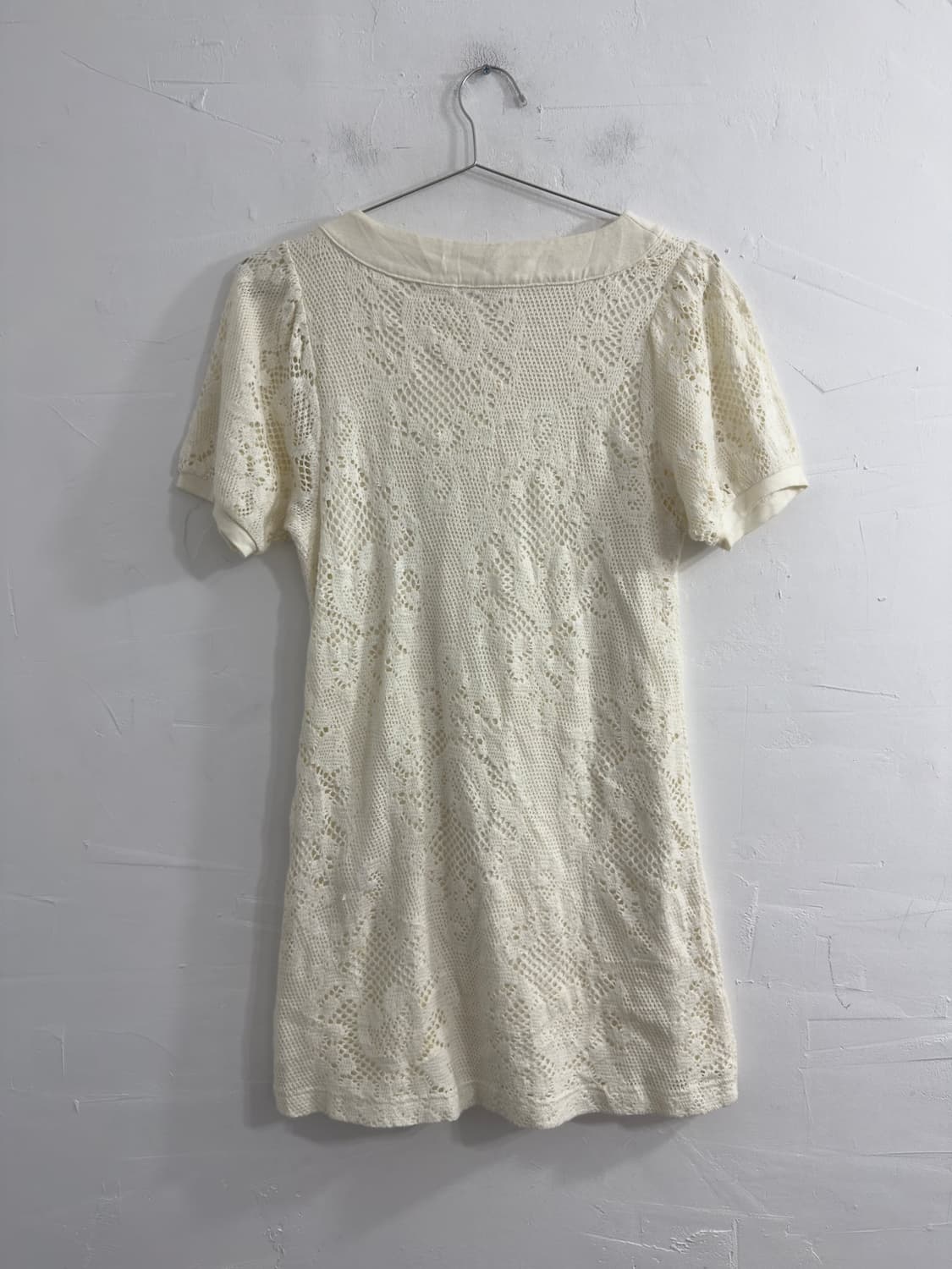 colza crochet big button blouse 상품이미지2