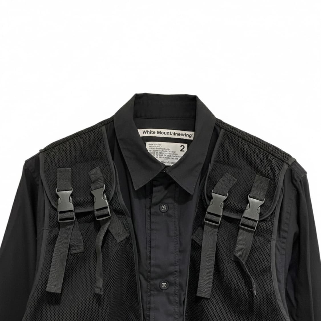 화이트 마운티니어링 벨트 셔츠 상품이미지3