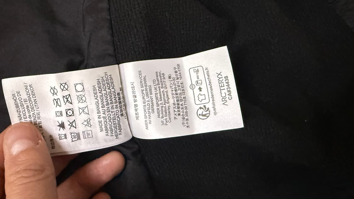 아크테릭스 아톰후디 mens S 블랙 상품이미지3