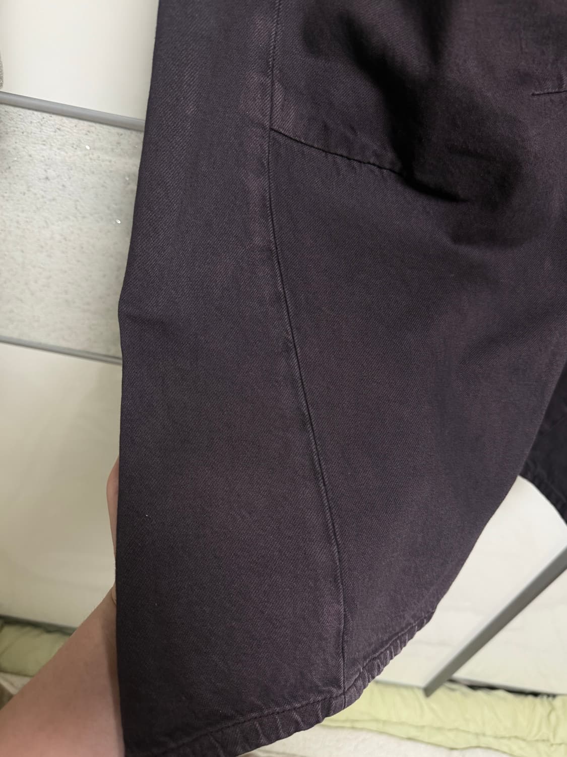 AV PLEATS DYED DENIM PANTS (FADED PURPLE 상품이미지4