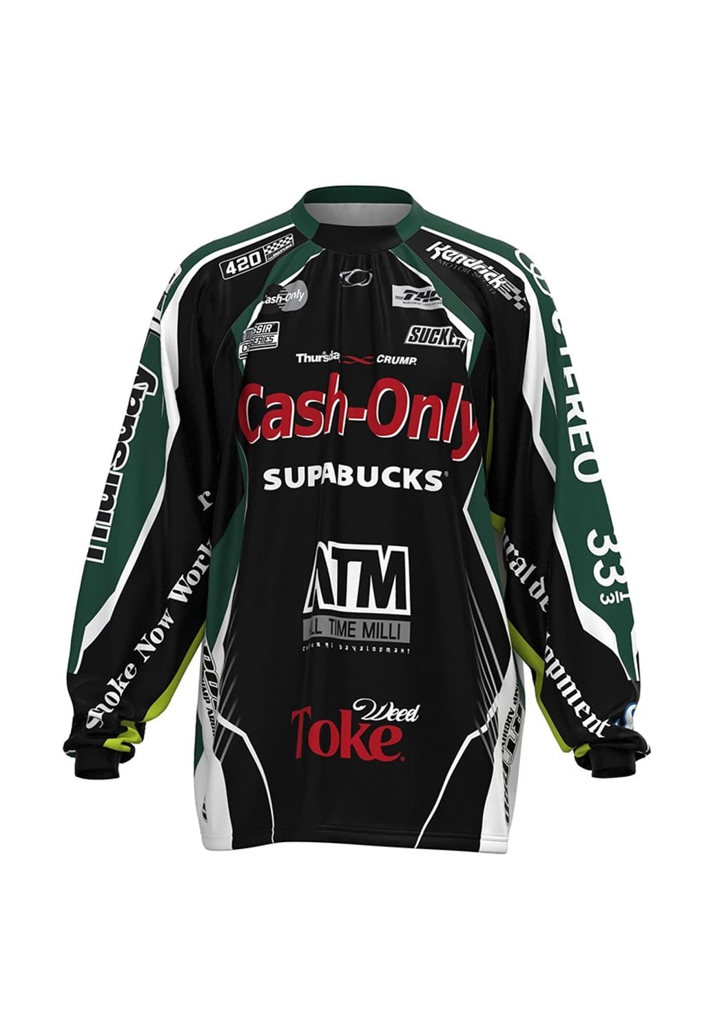 크럼프 THUR'SDAY420 x CRUMP 레이싱 져지 블랙 2 상품이미지1