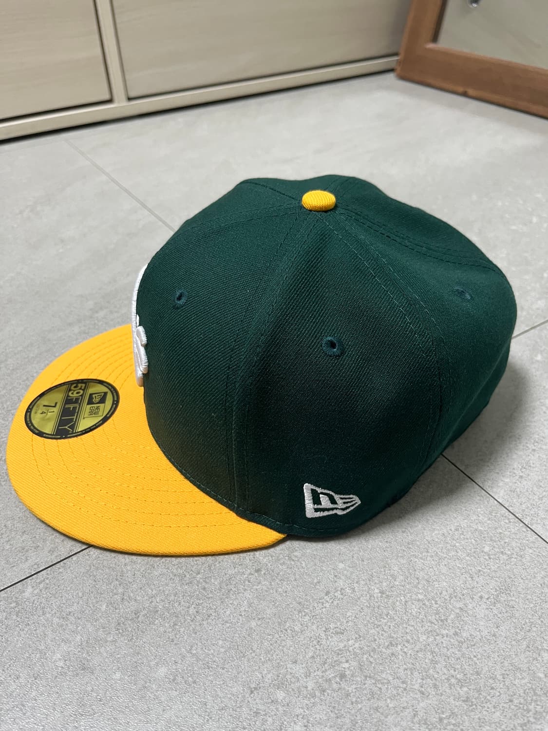MLB 어센틱 오클랜드 애슬레틱스 홈 다크그린 / 에이골드 상품이미지3