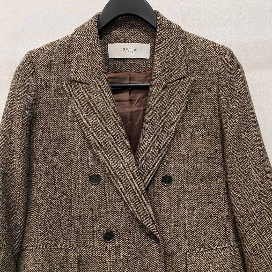 세루티1881 패턴 더블 울 코트 상품이미지3