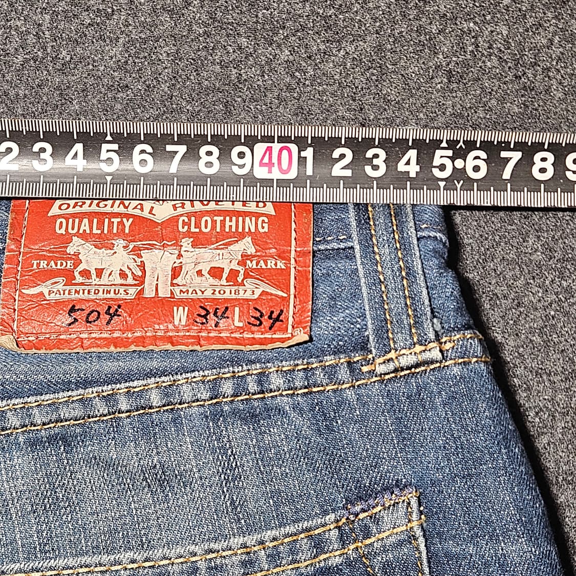 리바이스 504 청바지 W34 L34 실측 32 상품이미지7