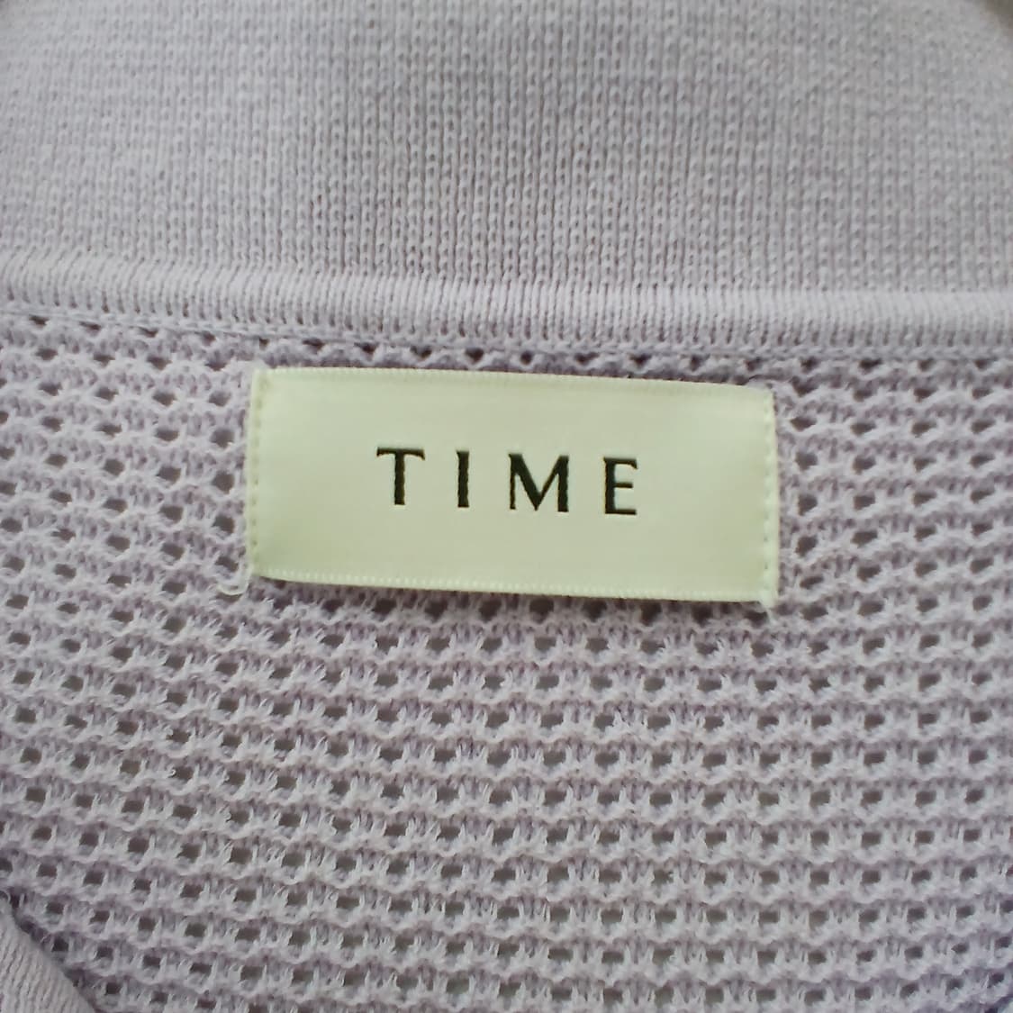 TIME 타임 퍼플 반팔 니트 펀칭티 상품이미지6