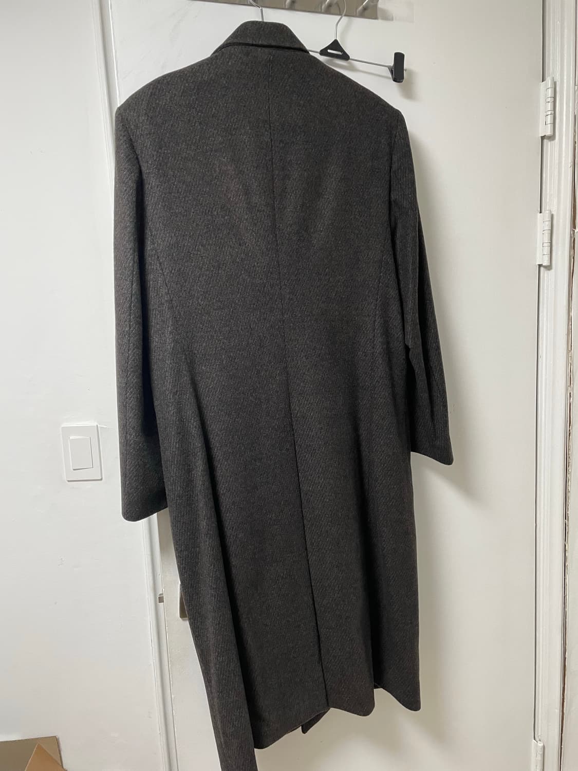 유스 22fw 오버사이즈드 더블브레스티드 코트 브라운 상품이미지2