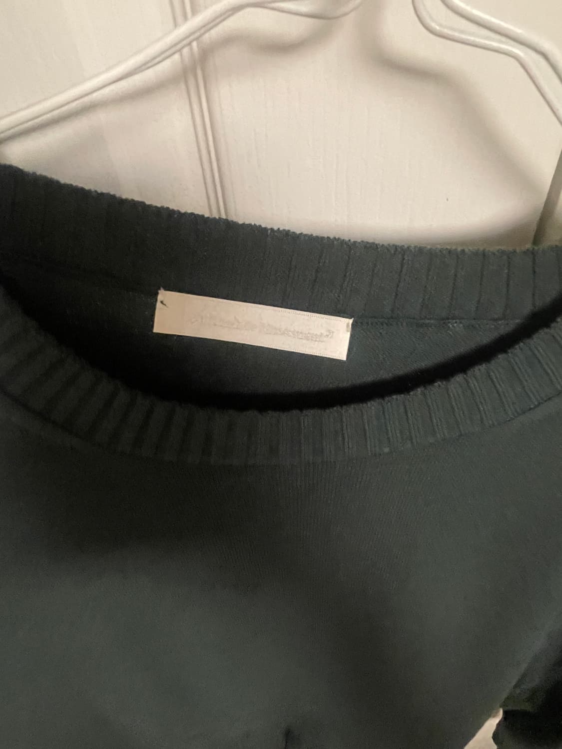 월스와일무브먼트 니트 옆트임 그린 1사이즈 월와뭅 상품이미지3